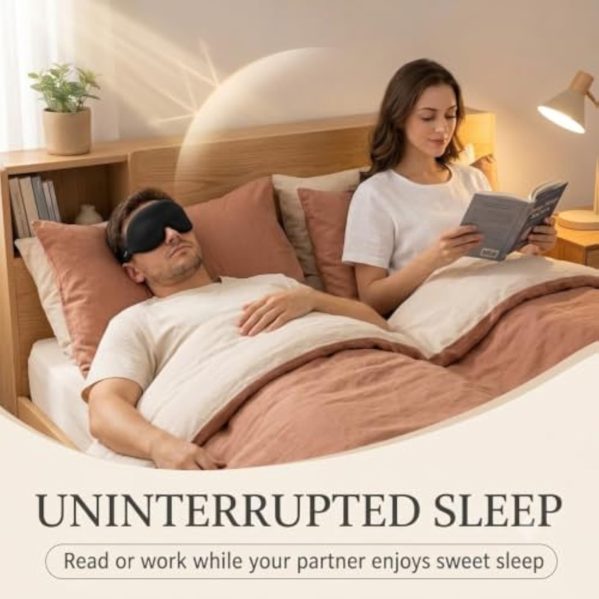 3D Memory Foam Eye Mask for Sleeping, Complete Blackout